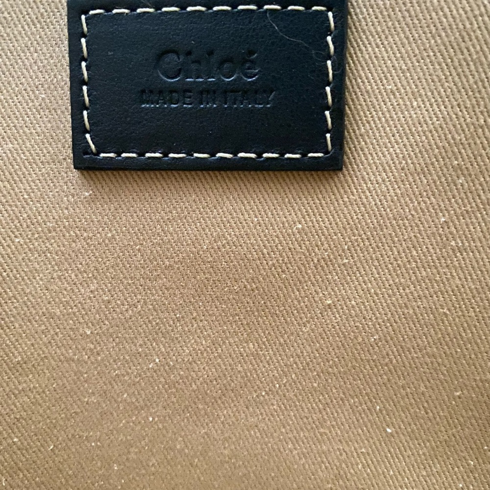 Woody medium leather-trimmed cotton-canvas tote - Picture 11 of 16